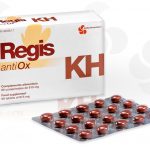 Regis KH Antiox. Suplemento alimenticio con activos antiedad y antioxidantes. Foto del producto.